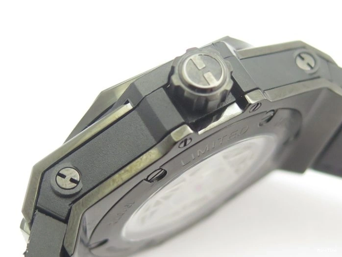 MIROTIME 0215 Soft Pilot Chrono 3777 43mm ZF 1:1 Best Edition Black Dial On Black Leather Strap A 7360